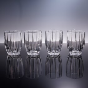 4pc Set of Waterford Marquis Omega Double Old Fashioned Glasses