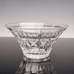 Waterford Crystal Round Bowl, Welcome Pattern