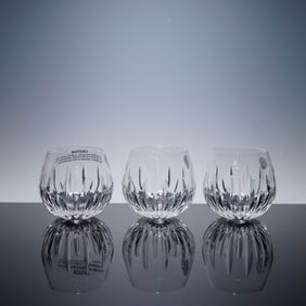 3pc Waterford Crystal Votive Candle Holders