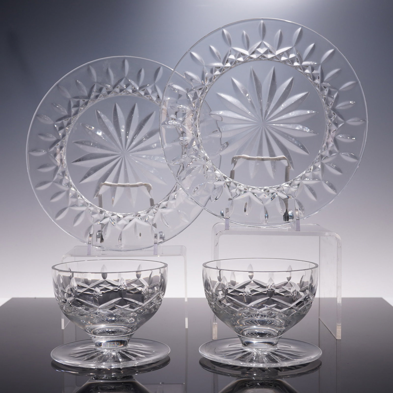 4pc Waterford Crystal Lismore Accent Plates & Footed Dessert (1 of 7)