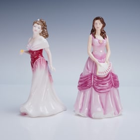 2pc Royal Doulton Figurines, Grace HN4906 and For You HN3863