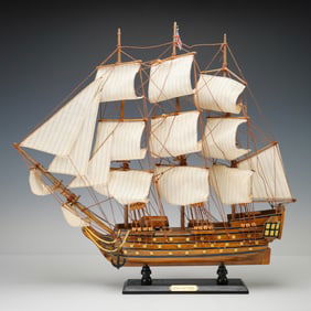HMS Victory Handcrafted Tall Ship Model with Full Rigging