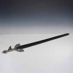 Continental Ornately Cast Sword with Scabbard
