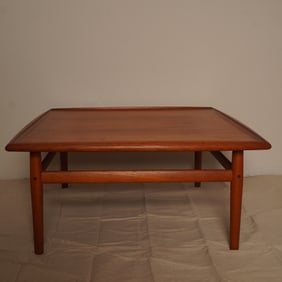 Mid-Century Teak Square Coffee Table