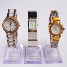 3pc Ladies' Watch Lot DKNY Anne Klein Nine West