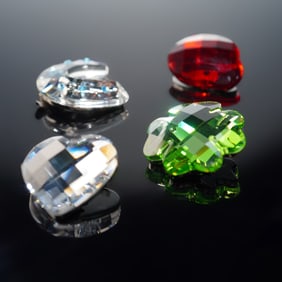 5pc Swarosvski Crystal Amulets and Charm