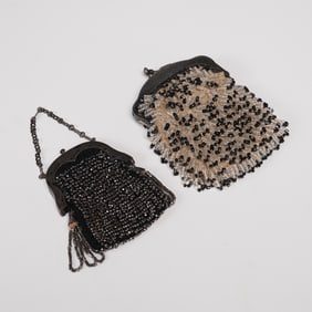 2pc Vintage Beaded Coin Purses