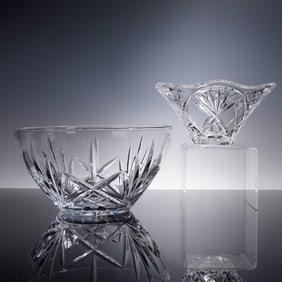 Pair of Marquis by Waterford Crystal Bowls, Brookside and Honour