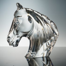 Waterford Crystal Horse Head Bust