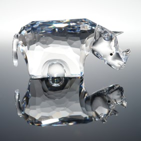 Swarovski Crystal Figurine, Rhinoceros 622941