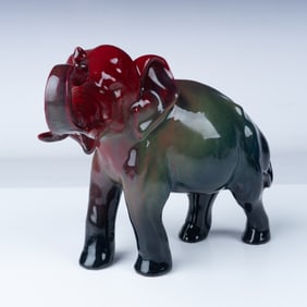 Royal Doulton Flambe Sung Figurine, Elephant HN966