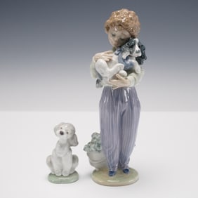 2pc Lladro Figurine Set My Buddy and A Friend For Life
