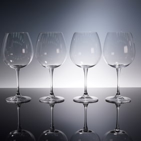 4pc Waterford Crystal Robert Mondavi Red Wine Glasses