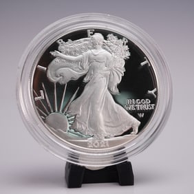 2021-W US 1oz Silver Eagle (T-2) Proof Coin OGP