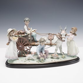 Lladro Porcelain Figurine, Enchanted Outing 01001797