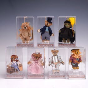 7pc Gund Wizard of Oz Miniature Teddy Bears