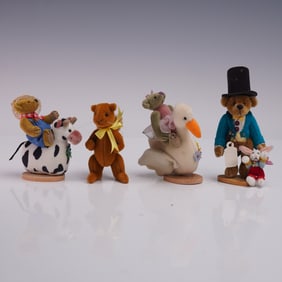 4pc Deb Canham & Little Gem Miniature Collectible Figures