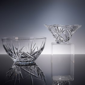 Pair of Marquis by Waterford Crystal Bowls, Brookside and Honour