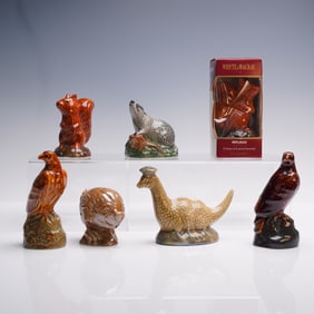7pc Beneagles Scotch Whisky Decanters Beswick Figurines