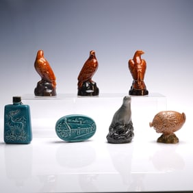 7pc Beswick Mini Whisky Decanter Figurines Lot