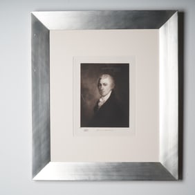 James Monroe Presidential Portrait Limited Edition Etching on Paper w/ COA