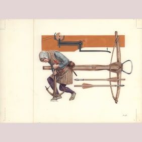 Richard Hook, Original Gouache Illustration Oxford Univ Press, Foot Soldier