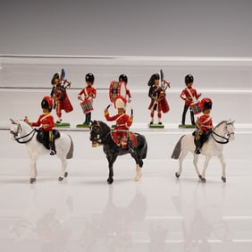 8pc W. Britain Royal Scots Dragoon Guards Figurine Set