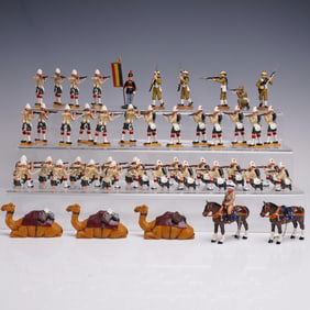 48pc El Templario Lead German Toy Soldiers