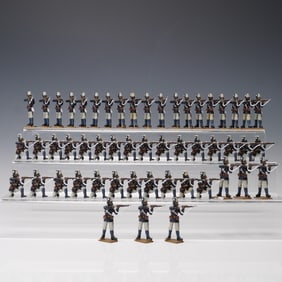 52pc Painted Toy Soldiers, El Templario Napoleonic Era Infantry