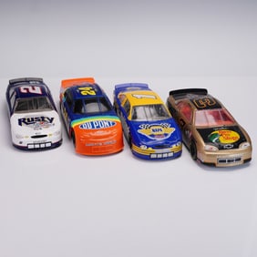 4pc Nascar Stock Cars Dale Earnhardt & Jeff Gordon by Action & Hasbro