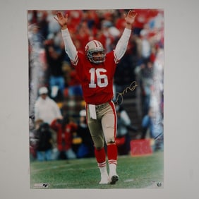 Joe Montana Autographed San Francisco 49ers Large Photograph w/ Hologram