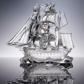 Waterford Crystal Tall Ship Sculpture