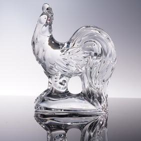 Baccarat Crystal Bellagio Rooster Figurine