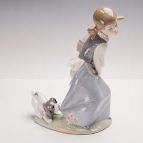 Lladro Porcelain Figurine, Naughty Dog 01004982