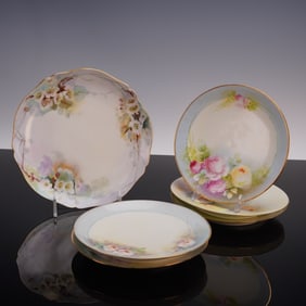 6pc Thomas & W. G. and Co Limoges Plates