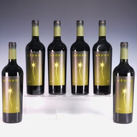 6pc Anoro Malbec 2008 Mendoza Argentina Wine Bottles