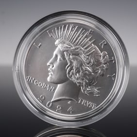 2024 (P) US 1oz Peace Silver Dollar UNC Coin OGP