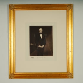 James K. Polk Engraving from The White House Gallery of Portraits w/ COA