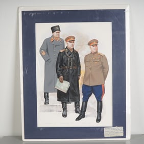 Angus McBride Original Gouache on Board for The Russian Army WWII, Signed