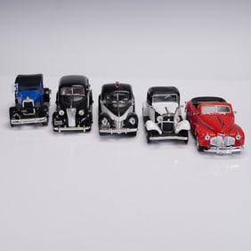 5pc Die-Cast Police & Civilian Cars: Ford & Chevrolet Licensed Models