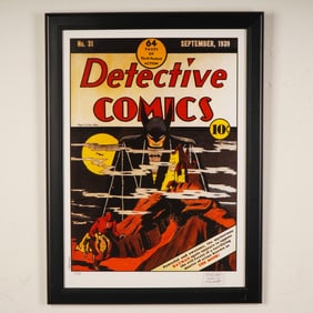 Sheldon (Shelly) Moldoff, Detective Comics Batman Print, Signed w/ COA