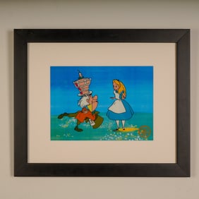Walt Disney Serigraph Cel, Alice and Mad Hatter, Limited Edition