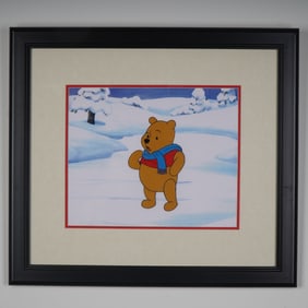 Winnie the Pooh Walt Disney Original Production Cel, Framed