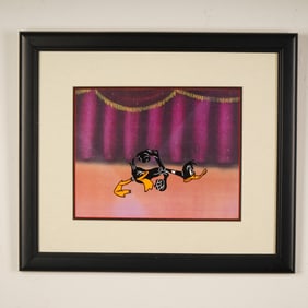 Warner Bros. Looney Tunes Daffy Duck Original Animation Cel w/ COA