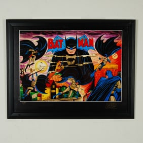 Sheldon Moldoff, Batman Tribute Original Color Print, Signed w/ COA