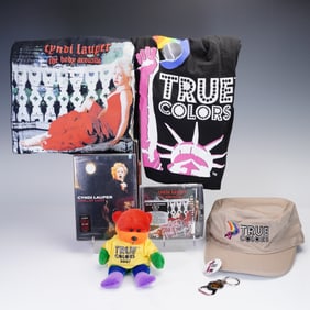 8pc Cyndi Lauper and True Colors Memorabilia Grouping
