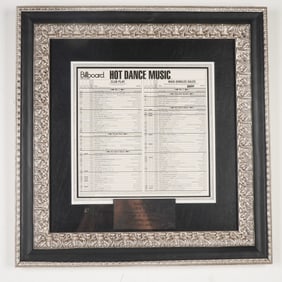 Lara Fabian Framed Billboard Hot Dance Music Chart Plaque - May 2000