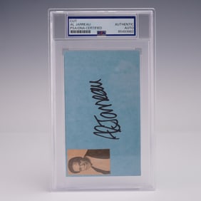 Al Jarreau Signed Portrait + Card - PSA/DNA Certified Auto