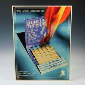 Light Up the Blues 2015 Limited Edition Kii Arens Signed Concert Poster