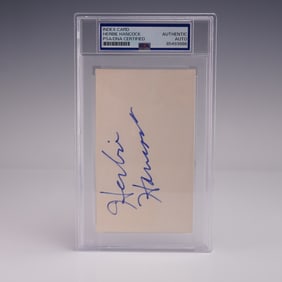 Herbie Hancock Signed Card - PSA/DNA Certified Auto - Jazz Fusion Icon